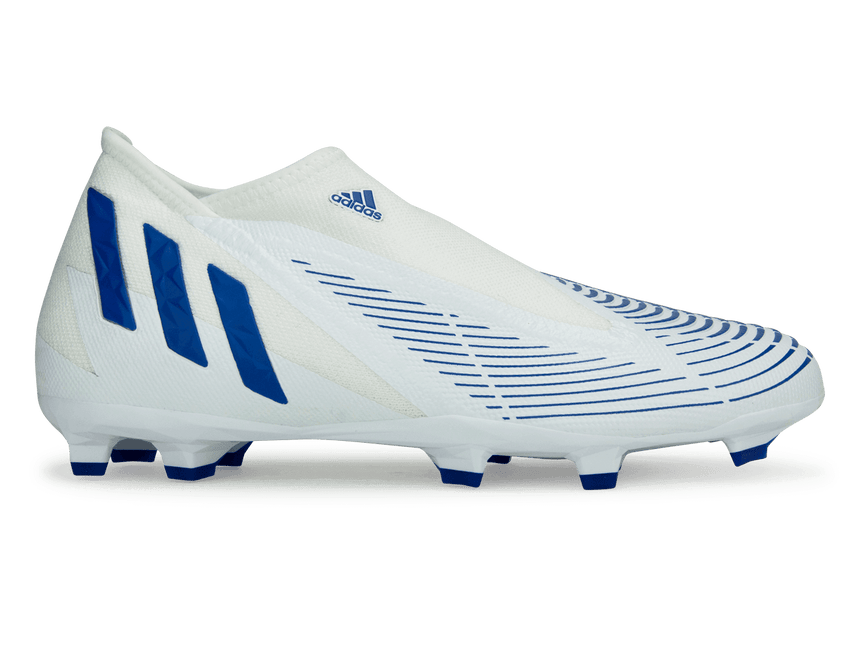 adidas Men's Predator Edge.3 LL FG White/Royal Blue Front