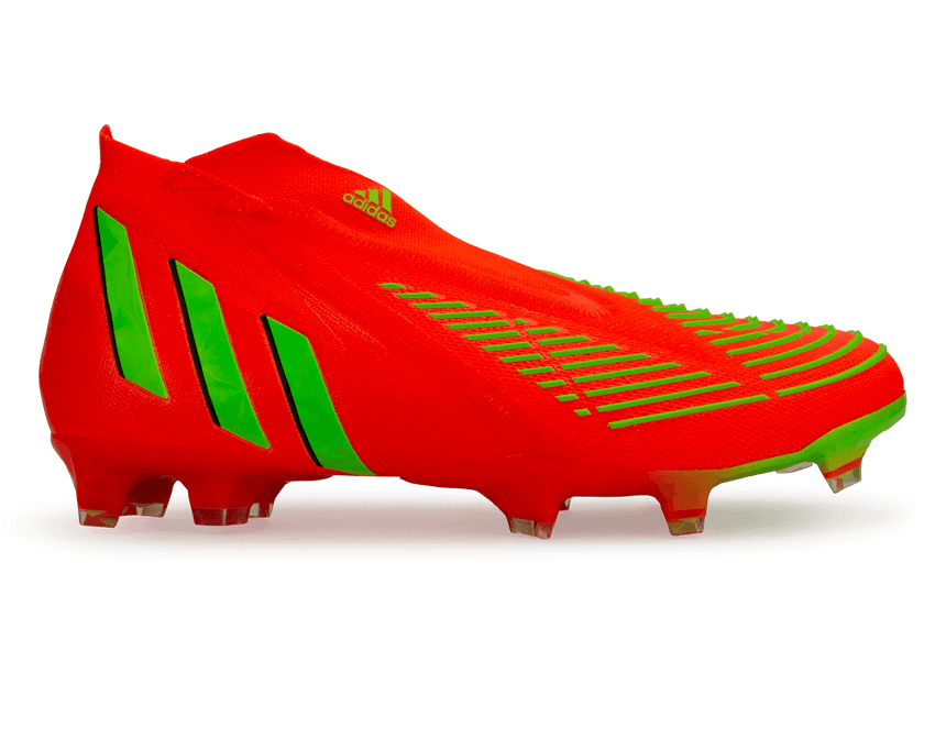adidas Men's Predator Edge+ FG Solar Red/Black/Solar Green Front