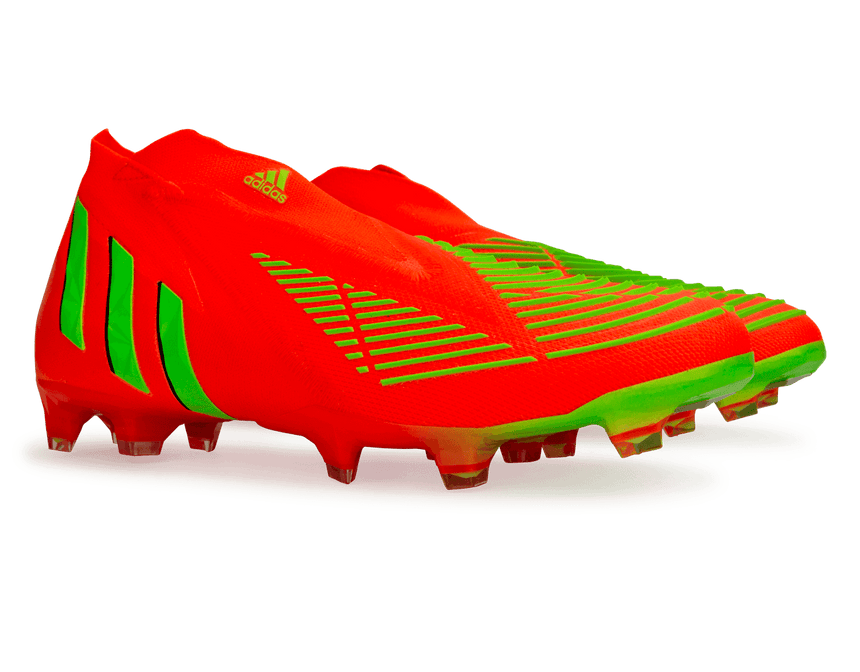 adidas Men's Predator Edge+ FG Solar Red/Black/Solar Green Together