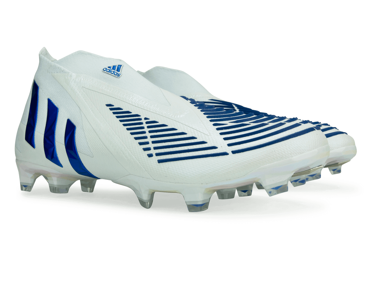 adidas Men's Predator Edge+ FG White/Hi Res Blue Together