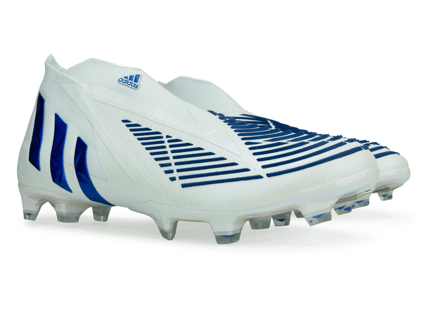 adidas Men's Predator Edge+ FG White/Hi Res Blue Together