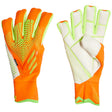 adidas Men's Predator Edge Pro Fingersave Goalkeeper Gloves Solar Red/Solar Green Both