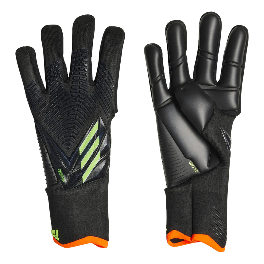 adidas Men's Predator Edge Pro Goalkeeper Gloves Black/Solar Yellow Both
