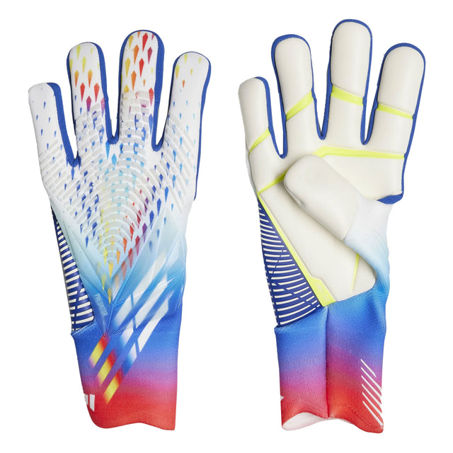 adidas Men's Predator GL Pro Goalkeeper Gloves White/Cyan Both