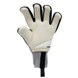 adidas Men's Predator Pro Fingersave PC Goalkeeper Gloves Silver Metallic/Black Palm View