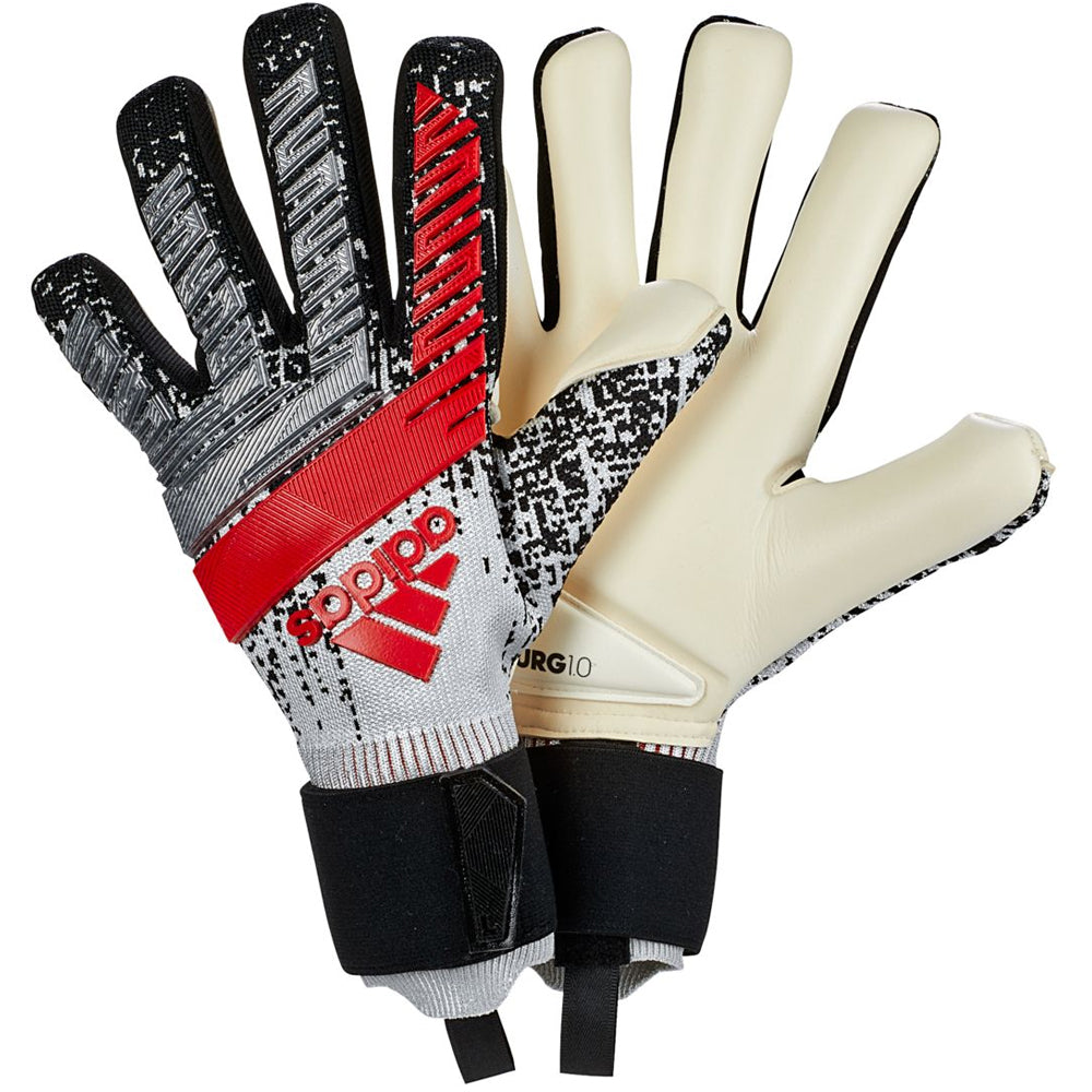 adidas Men's Predator Pro Promo Goalkeeper Gloves Silver/Black/Red