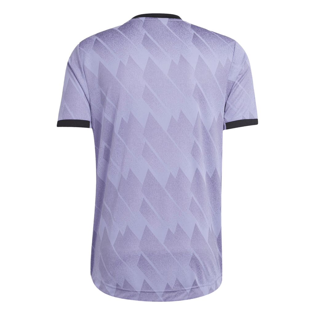 adidas Men's Real Madrid 2022/23 Authentic Away Jersey Light Purple/Purple Back