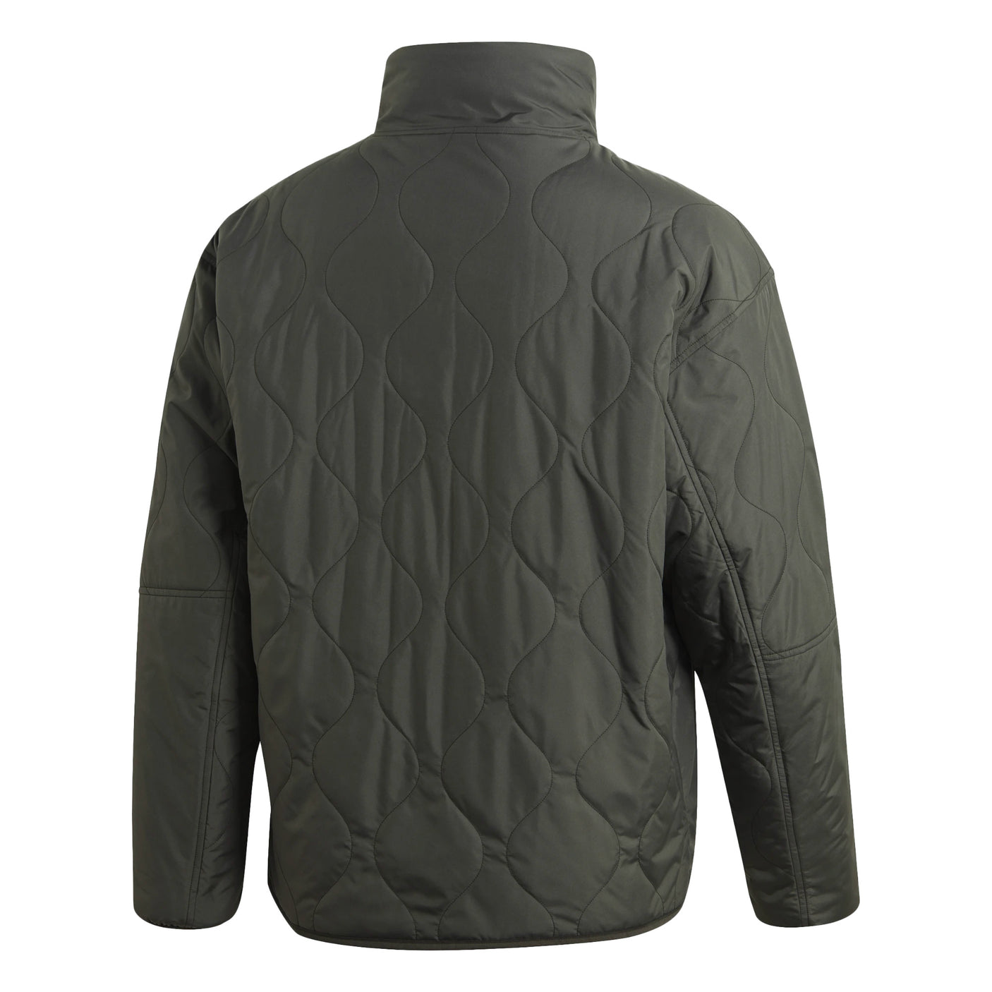adidas Men's Reversible Boa Padded Sherpa Jacket Black/Grey Back