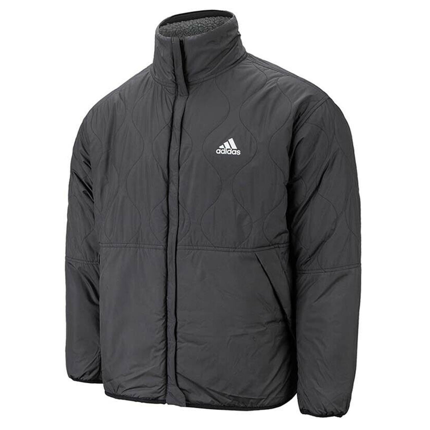 adidas Mens Reversible Padded Sherpa Jacket