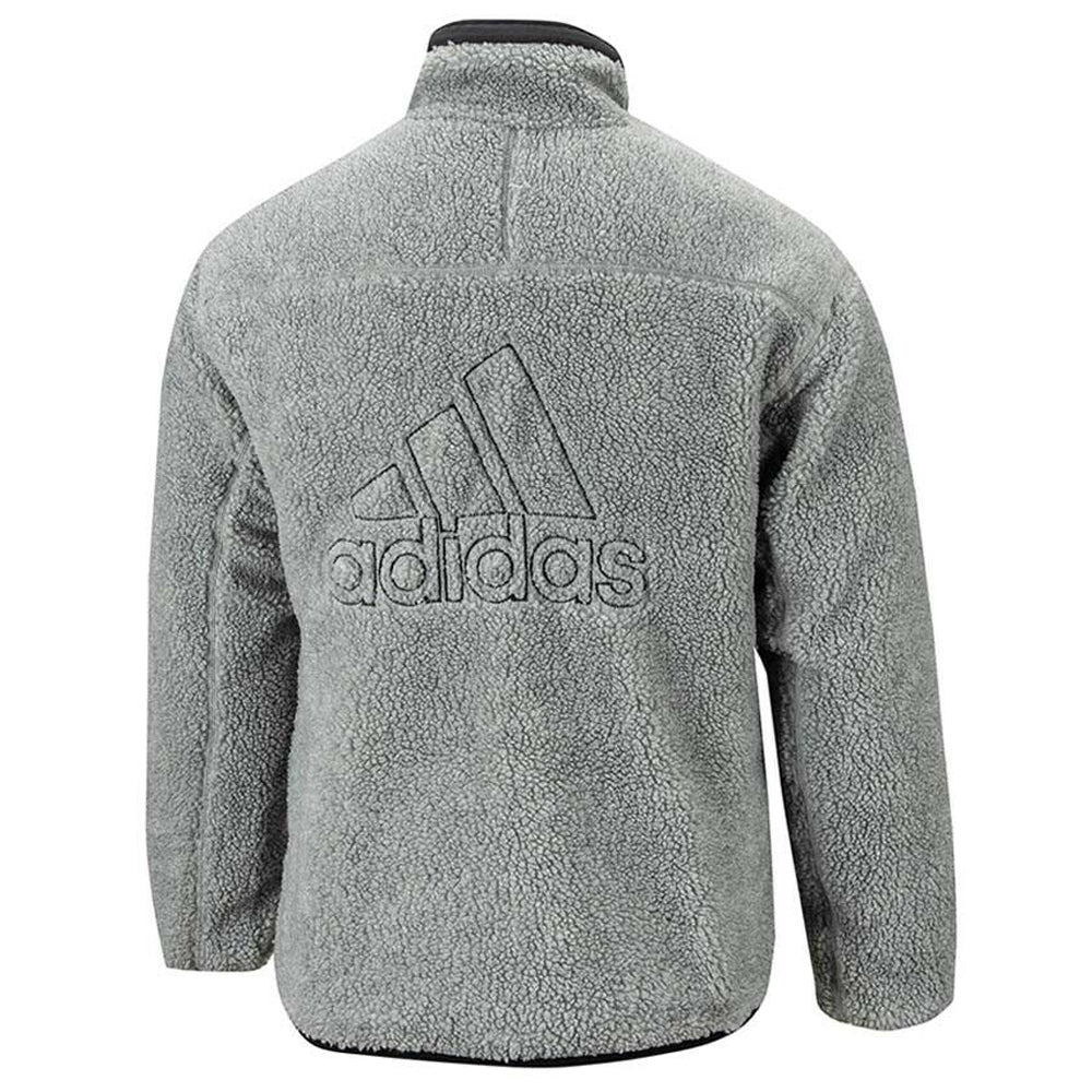 cometer Tomate Horizontal adidas Men's Reversible Padded Sherpa Jacket Grey – Azteca Soccer