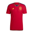 adidas Men's Spain 2022/23 Authentic Home Jersey Power Red/Navy Front