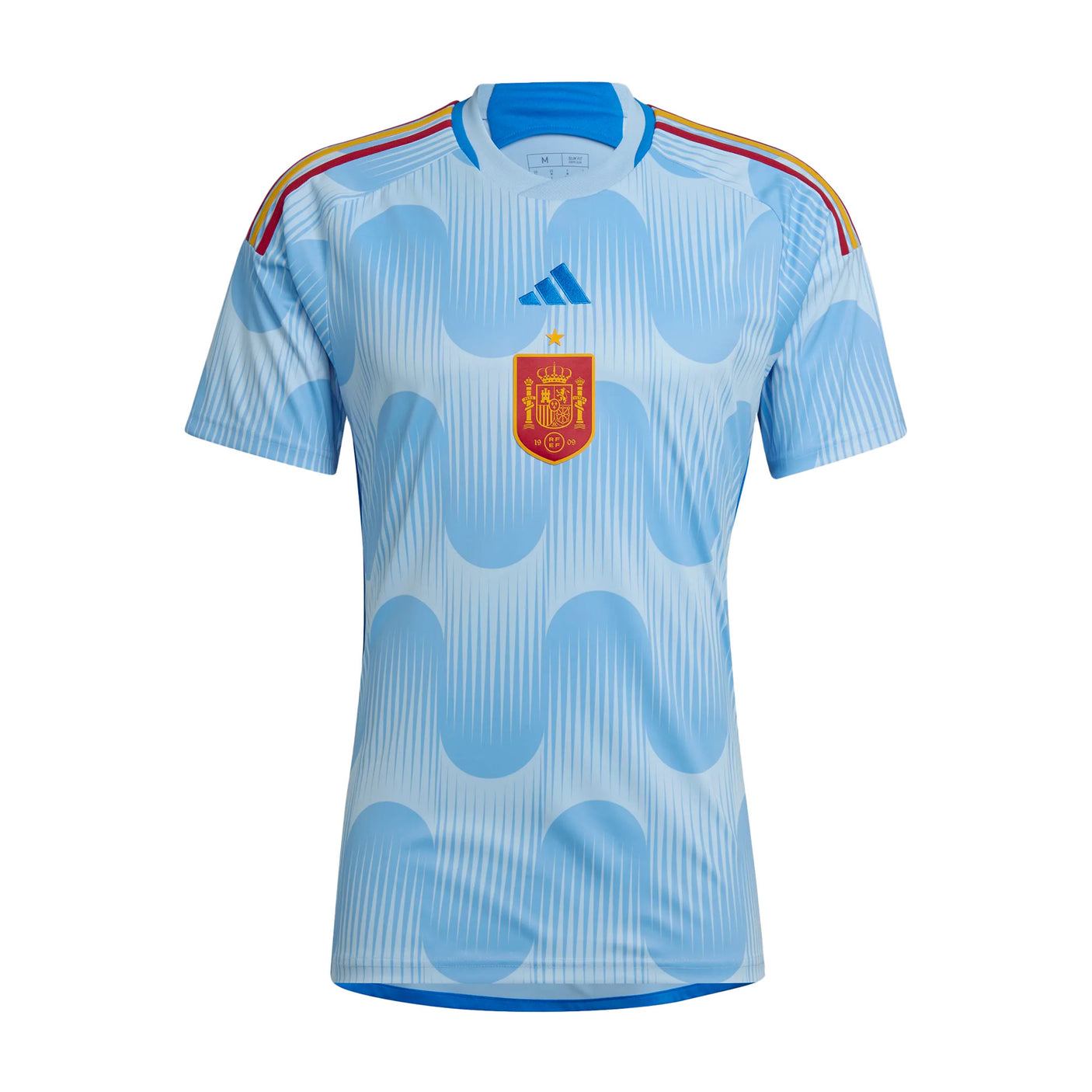 adidas Men's Spain 2022/23 Away Jersey Glow Blue Front