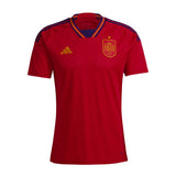 adidas Men's Spain 2022/23 Home Jersey Red/Blue Front