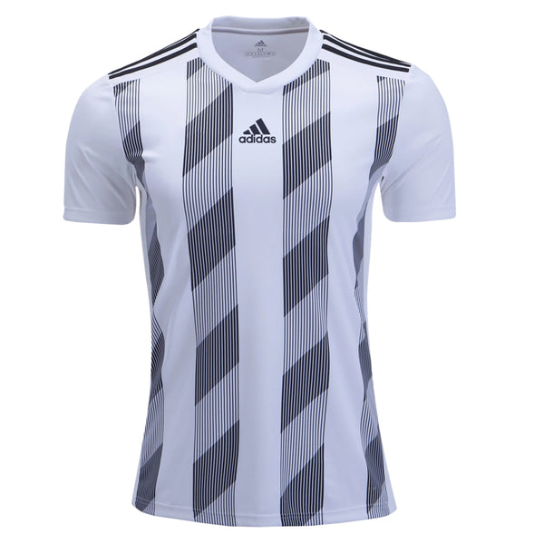 artículo Zanahoria haz adidas Men's Striped 19 Jersey White/Black – Azteca Soccer