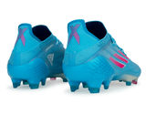 adidas Men's X Speedflow.1 FG Sky Blue/Pink/White Rear