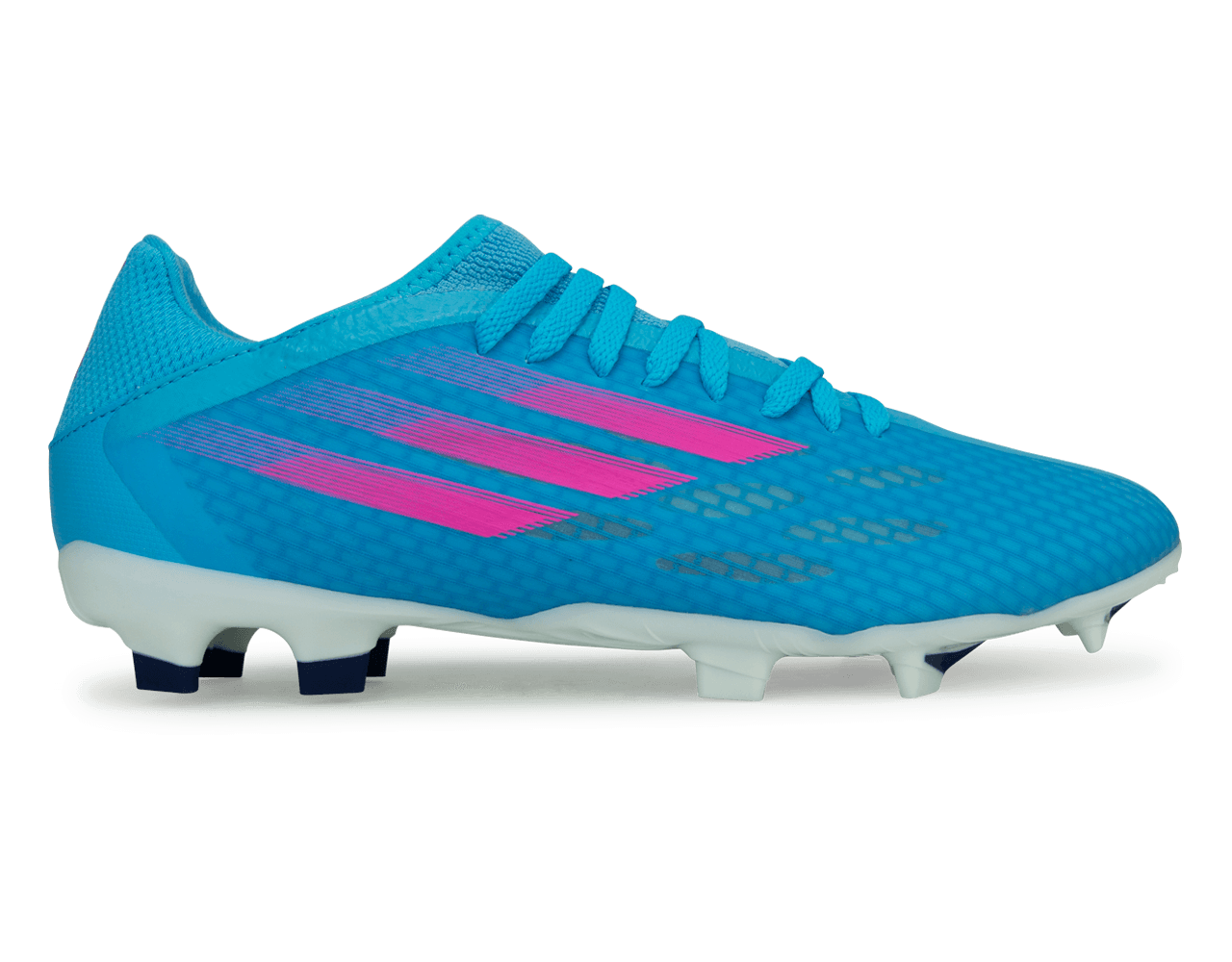 adidas Men's X Speedflow.3 FG Sky Blue/Pink/White - 6.5