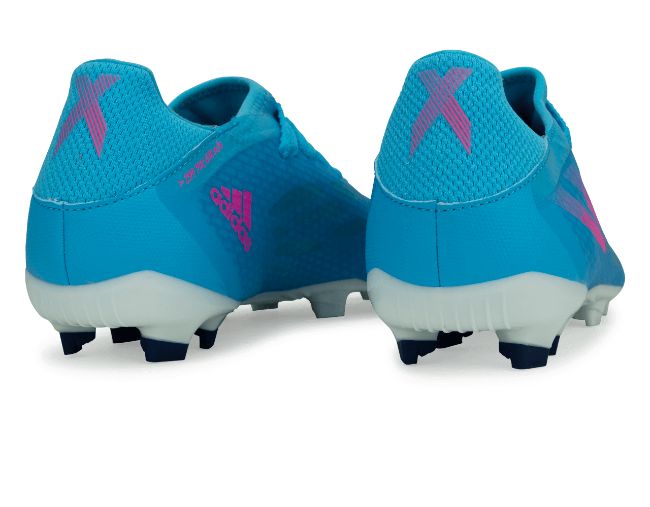 adidas Men's X Speedflow.3 FG Sky Blue/Pink/White Rear