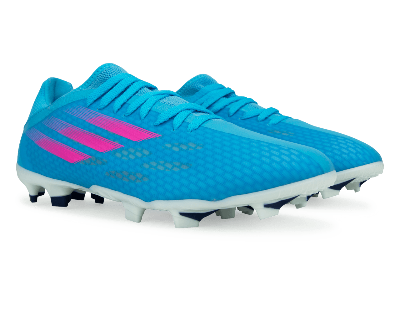 adidas Men's X Speedflow.3 FG Sky Blue/Pink/White Together
