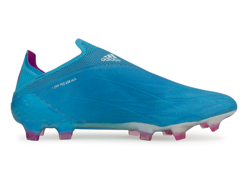 adidas Men's X Speedflow+ FG Sky Blue/Pink/White  Azteca Soccer
