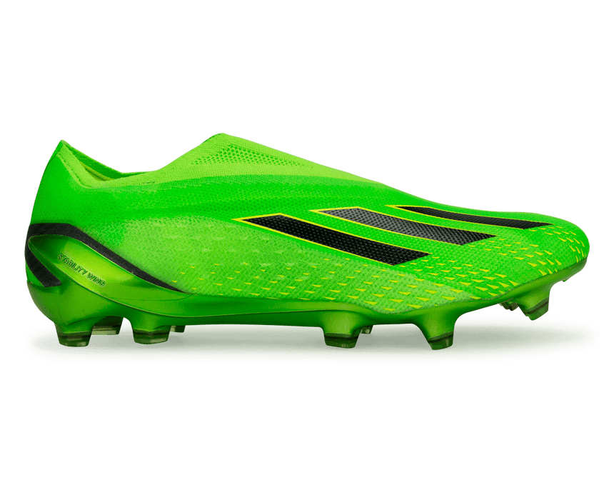adidas Men's X SpeedPortal+ FG Solar Green/Black Front