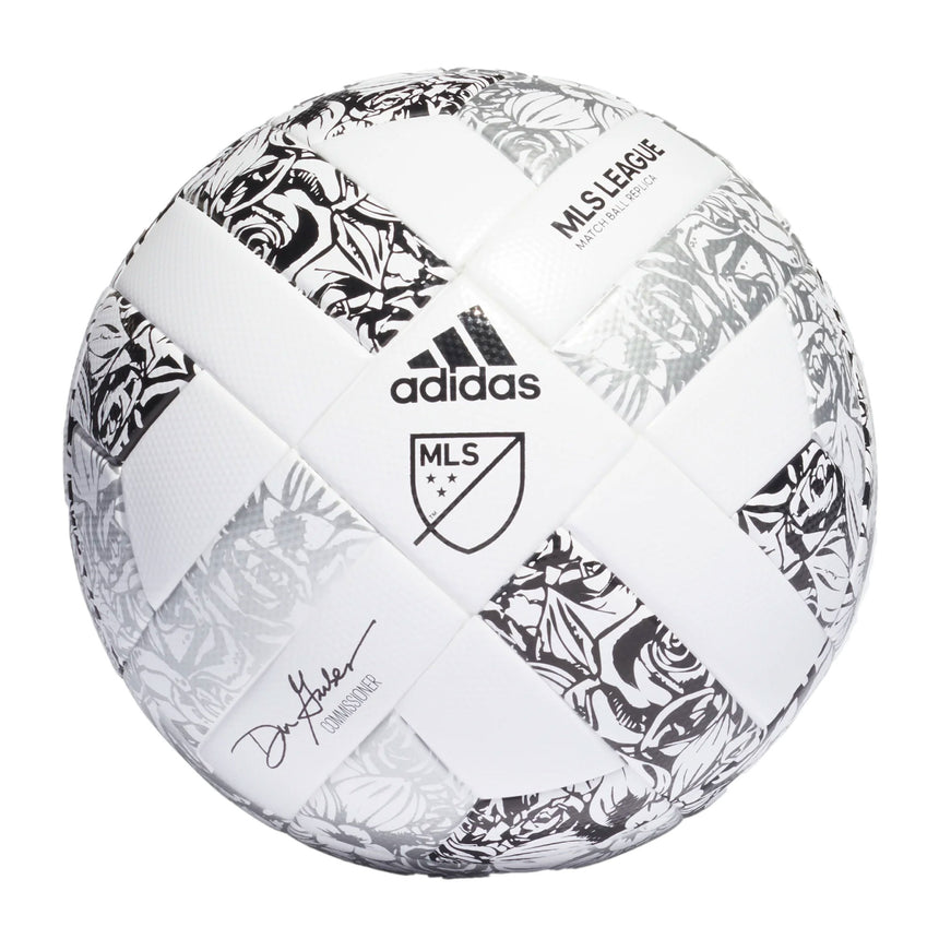 adidas MLS League Ball NFHS Ball White/Black Front