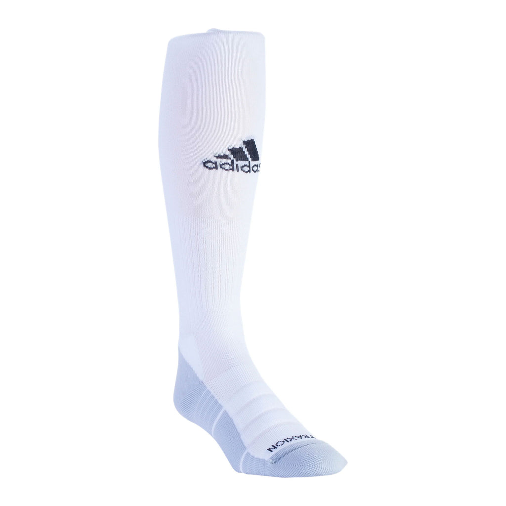 adidas Team Speed Pro OTC Soccer Socks White/Grey Front