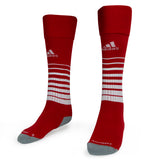 adidas Team Speed Soccer Sock University Red/White Front