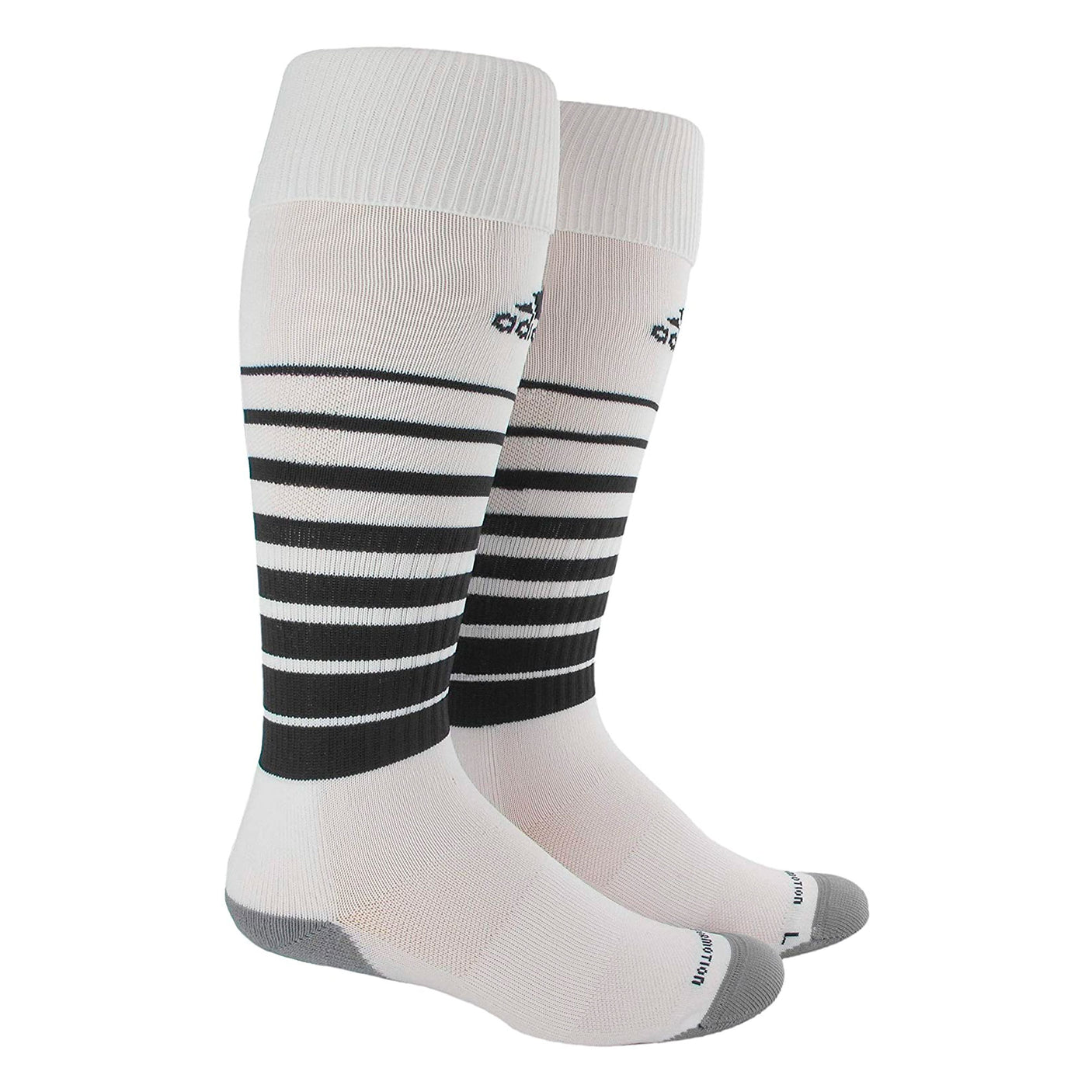 adidas Team Speed Soccer Socks White/Black Pair