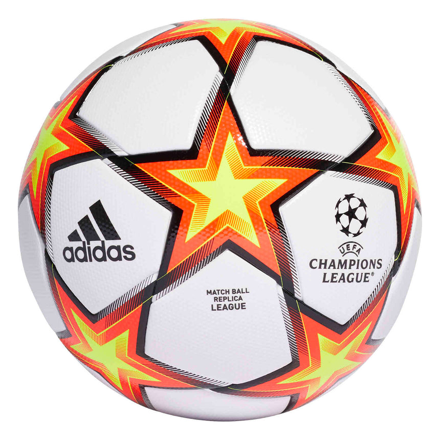 adidas UCL League Pyrostorm Ball White/Solar Red Main