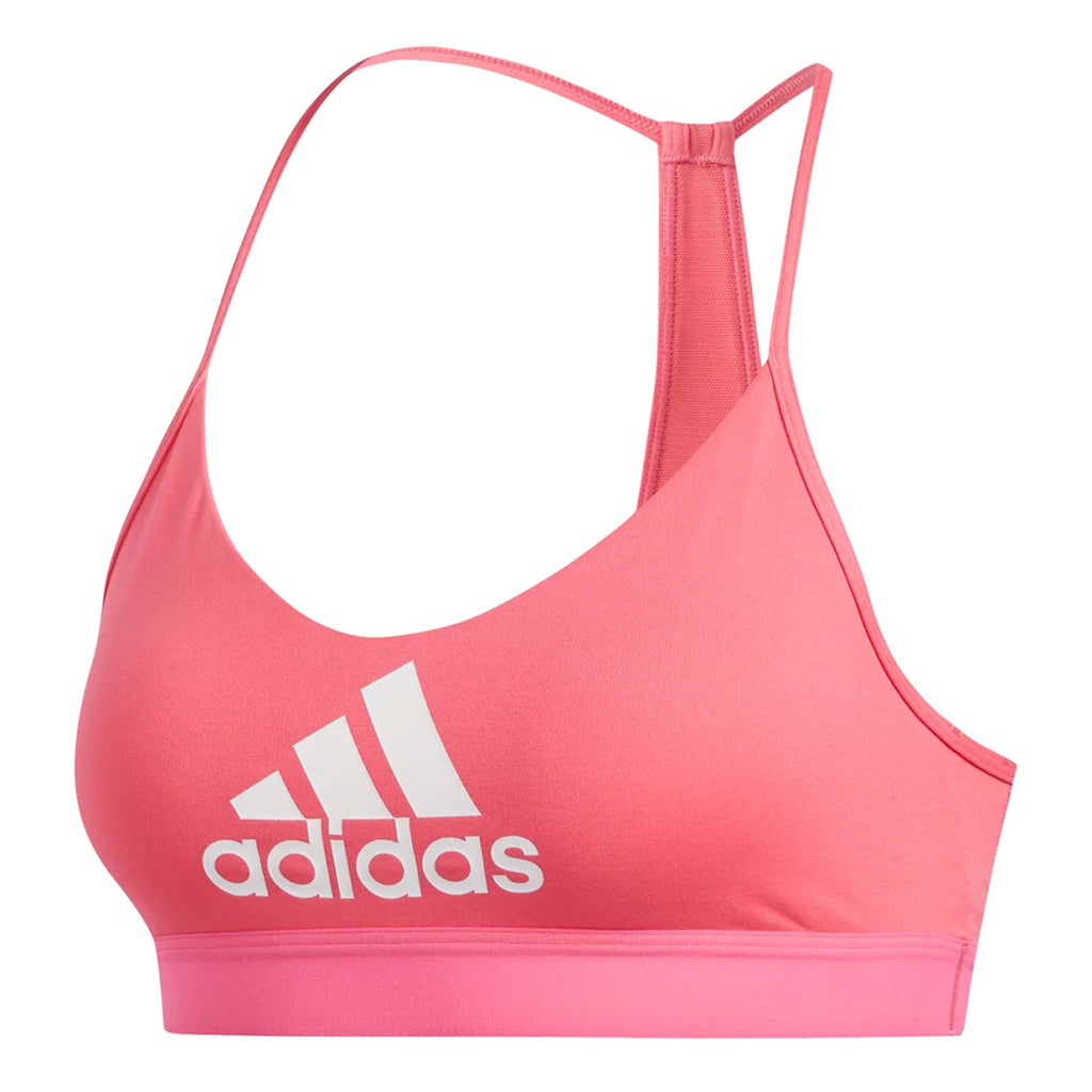 adidas Women's All Me Badge Of Sports Bra Pink/White Front
