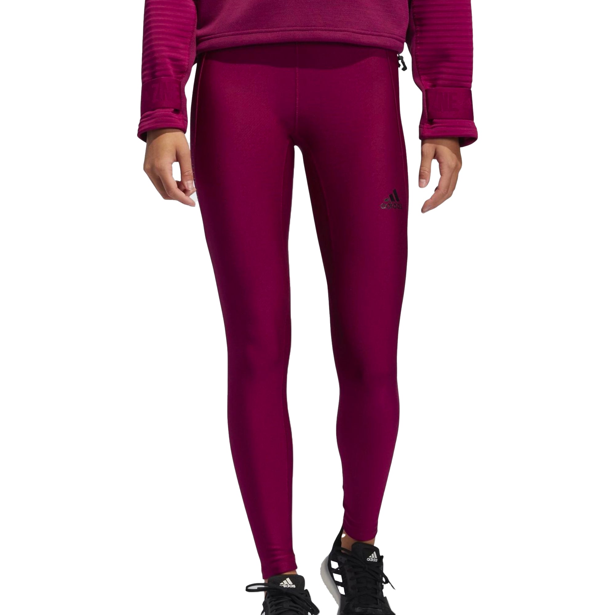 adidas Women's Alphaskin Cold.RDY Long Tights Power Berry - XS