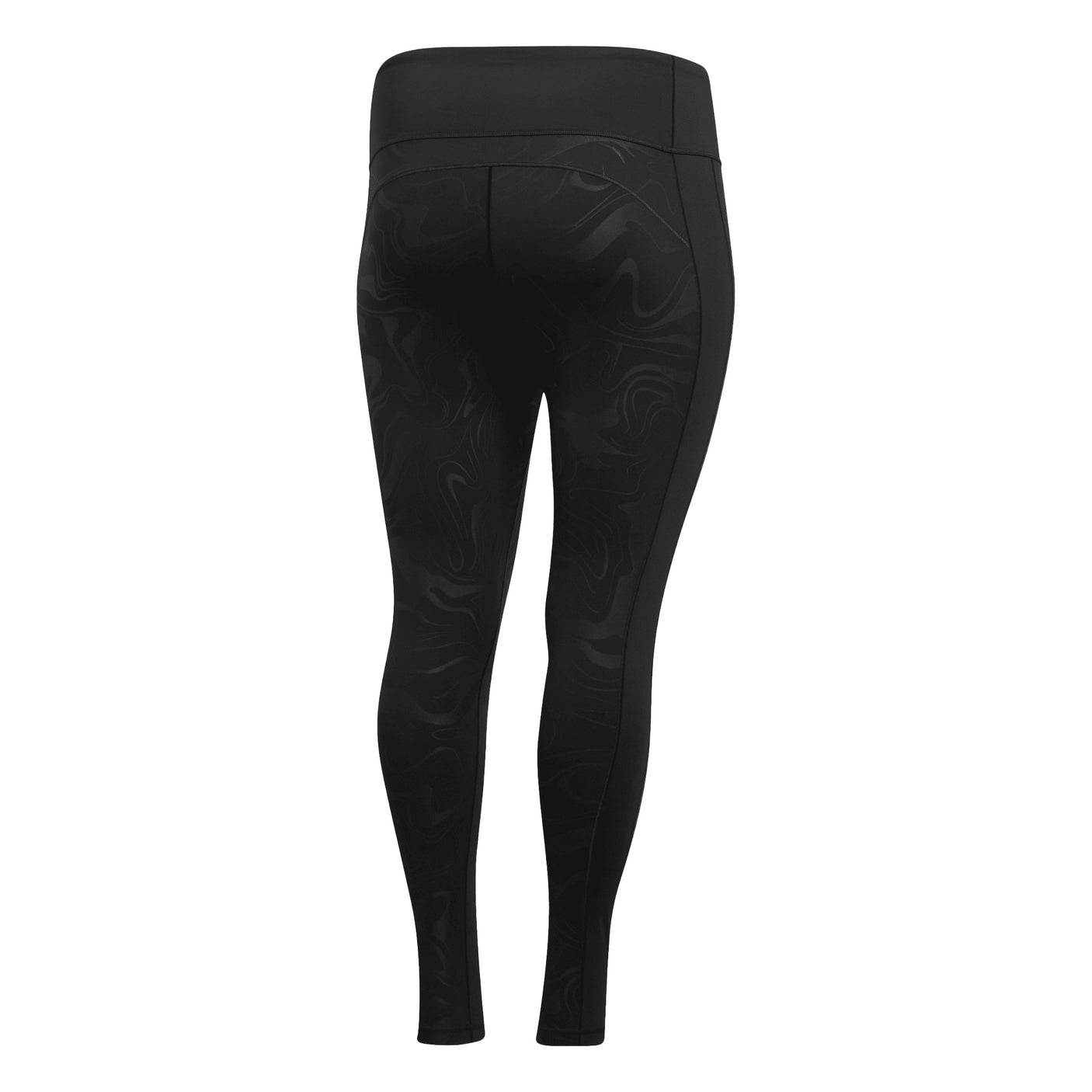 adidas Women's Believe This Glam On Long Tights (Plus Size) Black Back