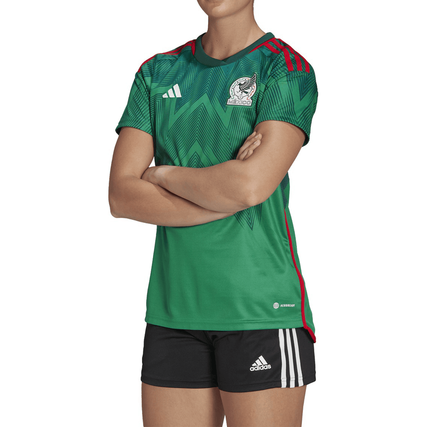 adidas Women's Mexico 2022 Home Jersey Vivid Green/Green Front