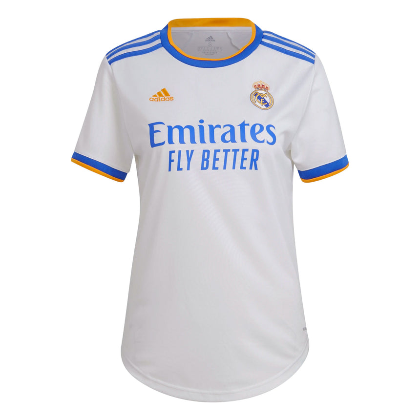adidas Women's Real Madrid 2021/22 Home Jersey White/Blue Front
