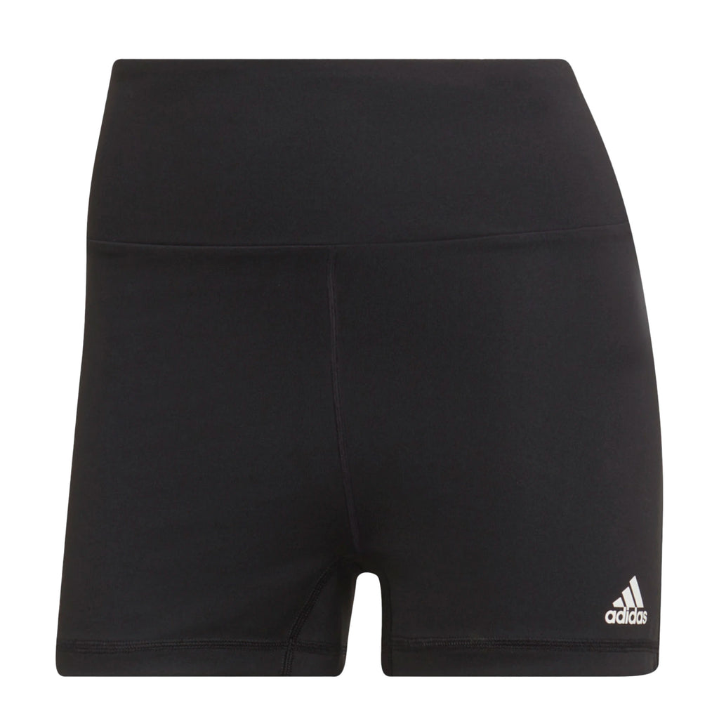 adidas Women's Yoga Essentials High Waisted Short Tights Black/White Front