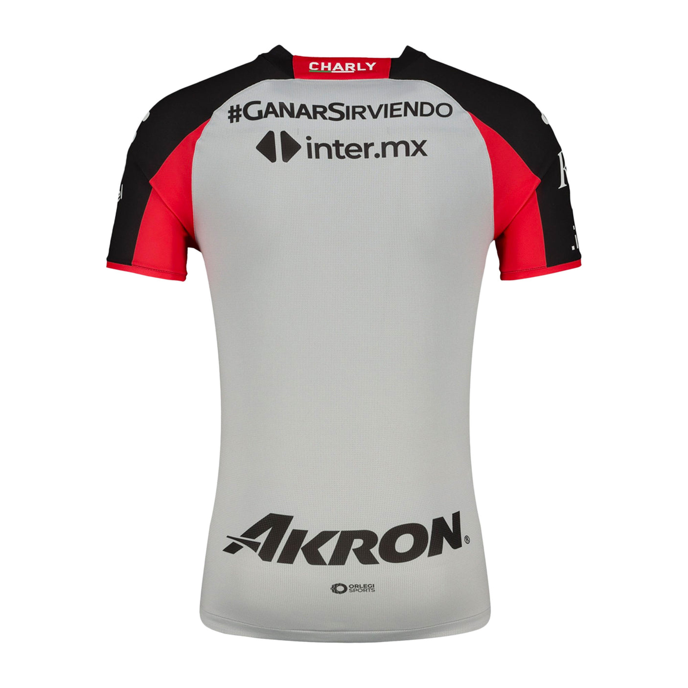 Charly Men's Atlas 2022/23 Away Jersey Grey/Red Back