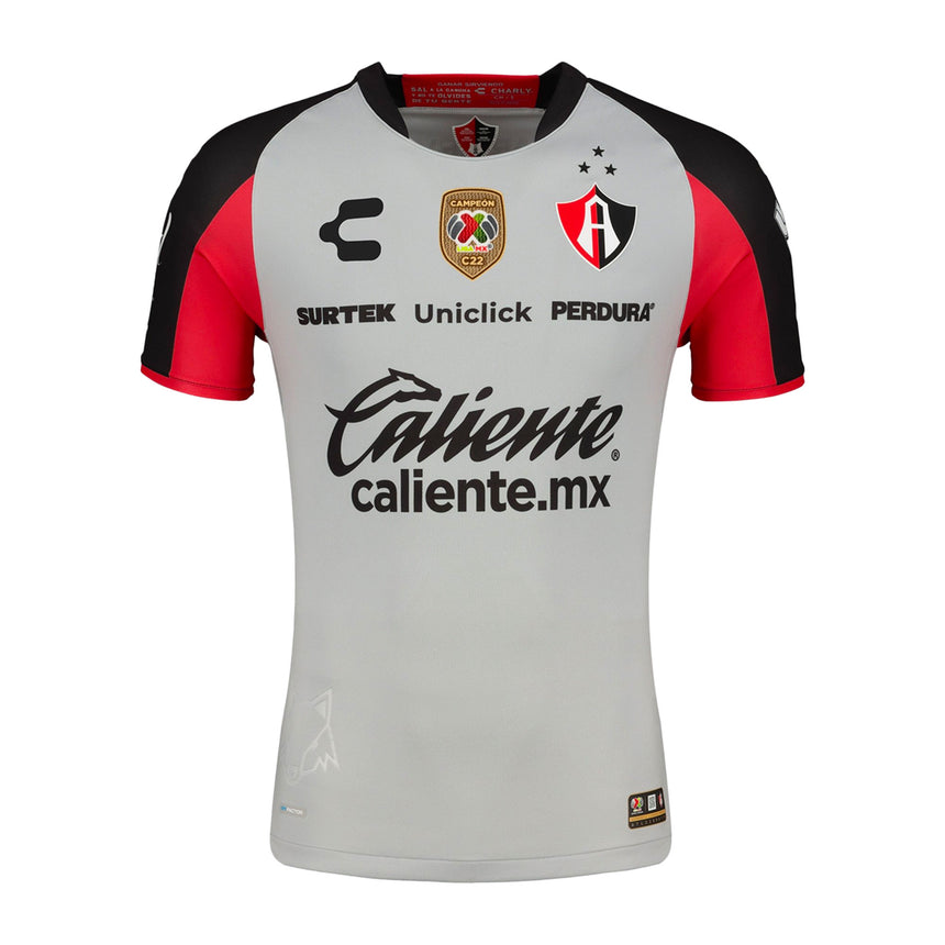 Charly Men's Atlas 2022/23 Away Jersey Grey/Red Front