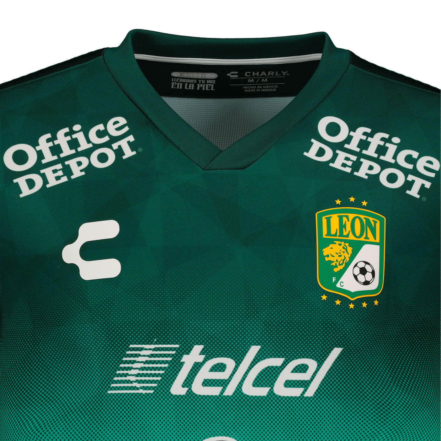 Charly Men's León 2021/22 Home Jersey Green/White Crest