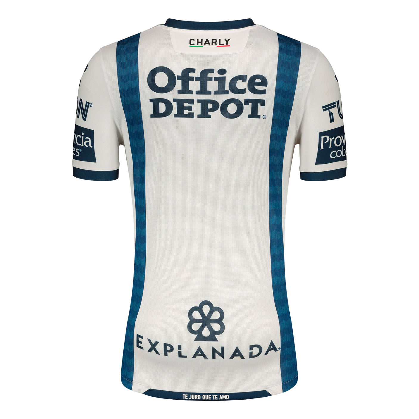Charly Men's Pachuca 2021/22 Home Jersey White/Blue Back