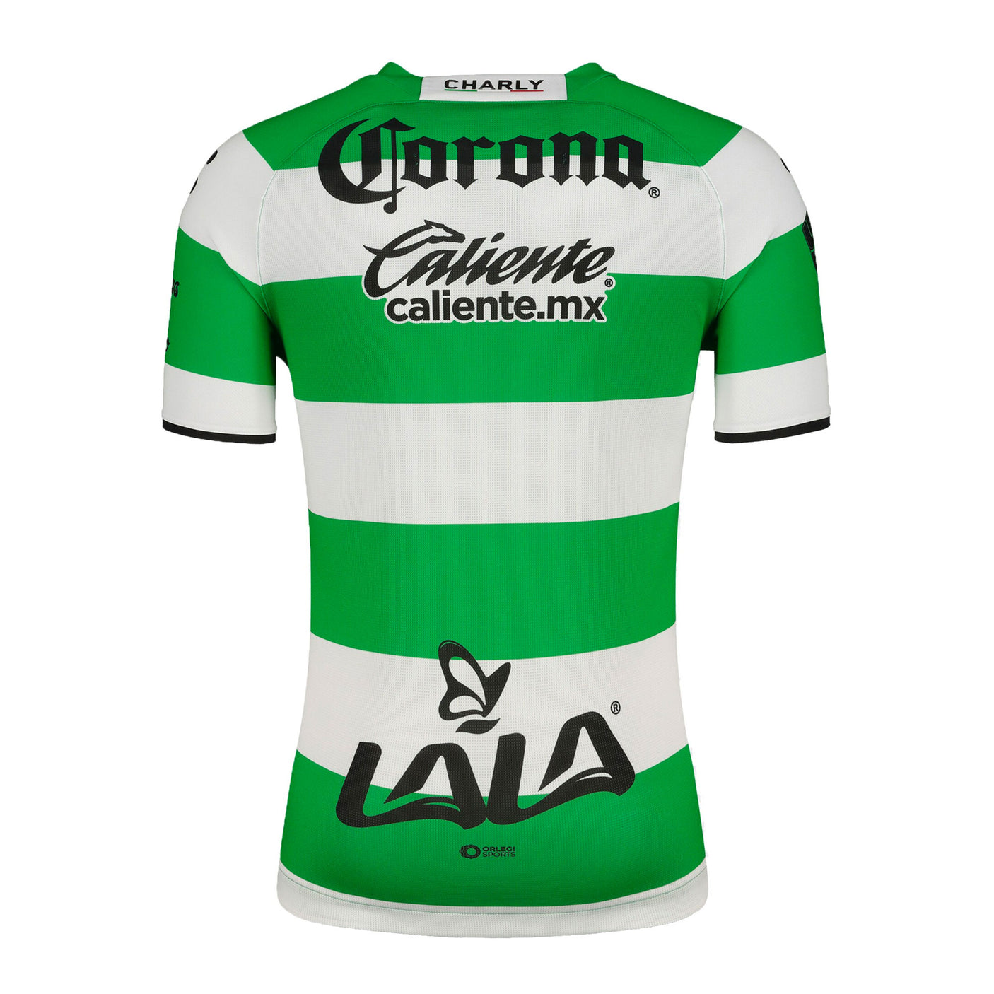 Charly Men's Santos Laguna 2022/23 Home Jersey Green/White Back