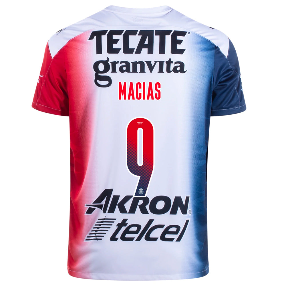 2020/21 Chivas de Guadalajara Jose Juan Macias #9 Away Official Nameset