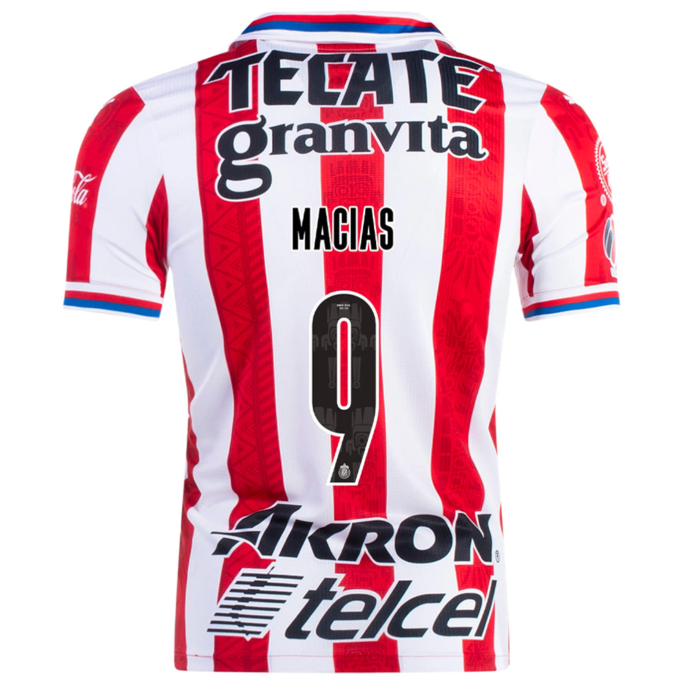 2020/21 Chivas de Guadalajara Jose Juan Macias #9 Home Official Nameset