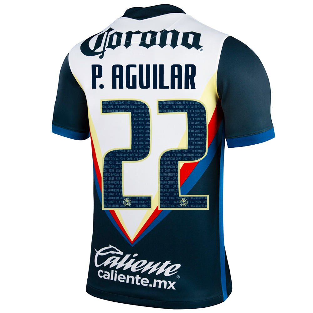 2020/21 Club America P. Aguilar #22 Away Official Nameset