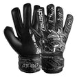 Reusch Kids Attrakt Solid Fingersave Goalkeeper Gloves Black/White Both