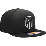 Fan Ink Atletico Madrid Snap Back Hat Black/Silver Right