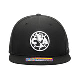 Fan Ink Club America Snap Back Hat Black Front