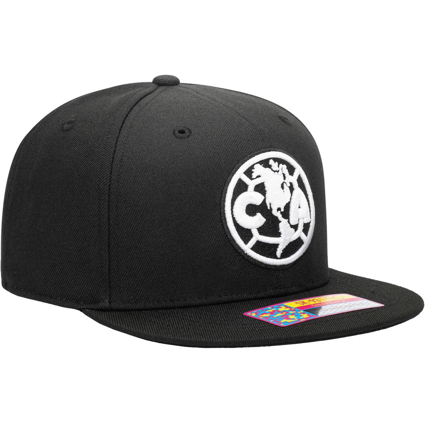 Fan Ink Club America Snap Back Hat Black Left