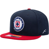 Fan Ink Cruz Azul Team Snap Back Hat Navy/Red Right