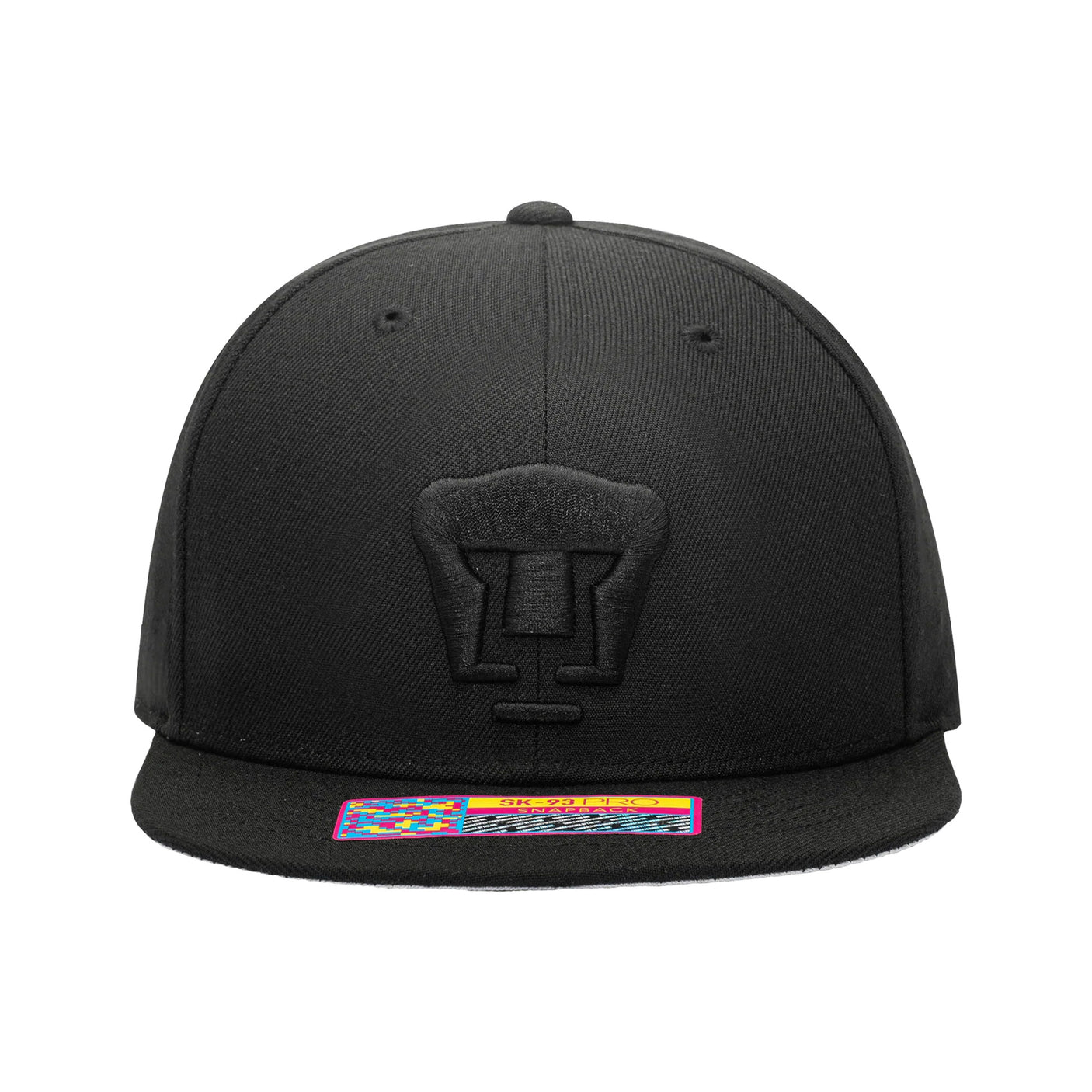 Fan Ink Pumas Dusk Snap Back Hat Black/Black Front