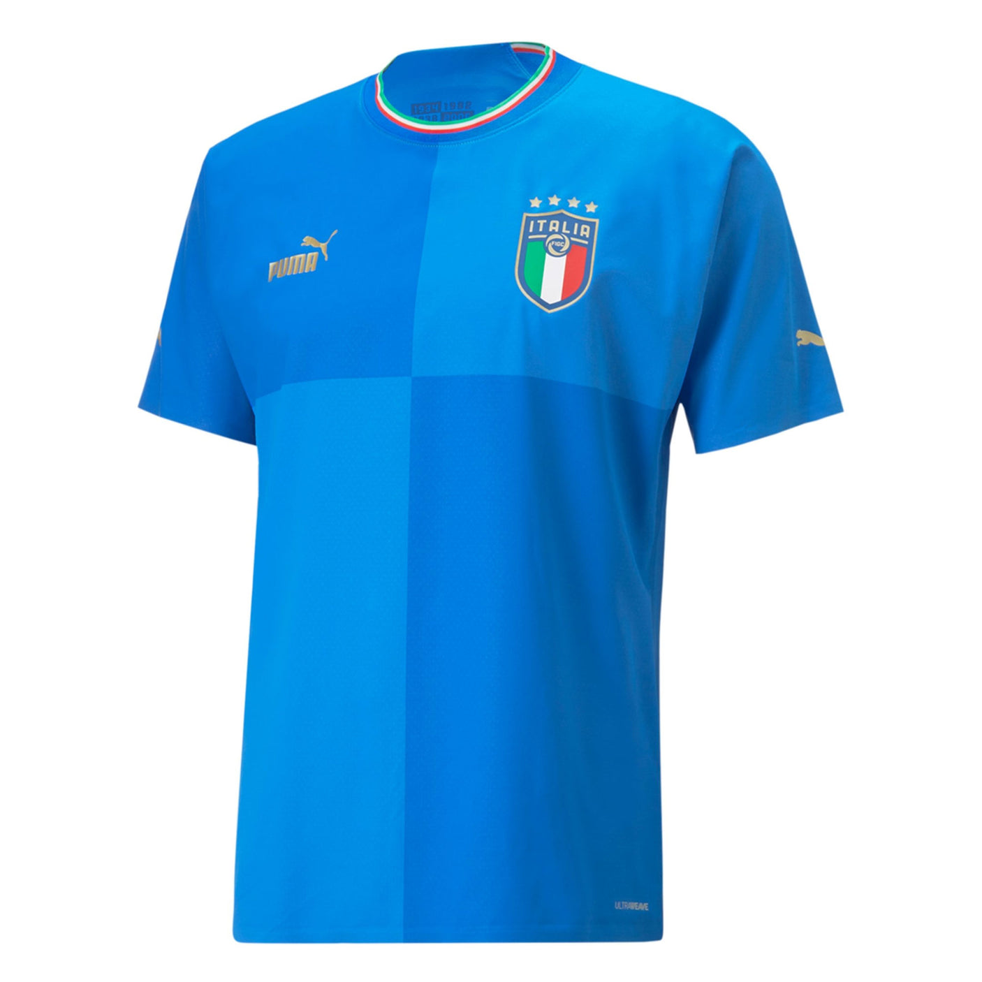 PUMA Men's Italy 2022/23 Authentic Home Jersey Ignite Blue/Ultra Blue Front